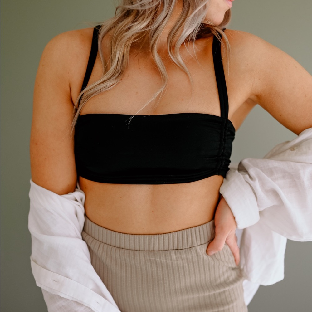 cinched swim top